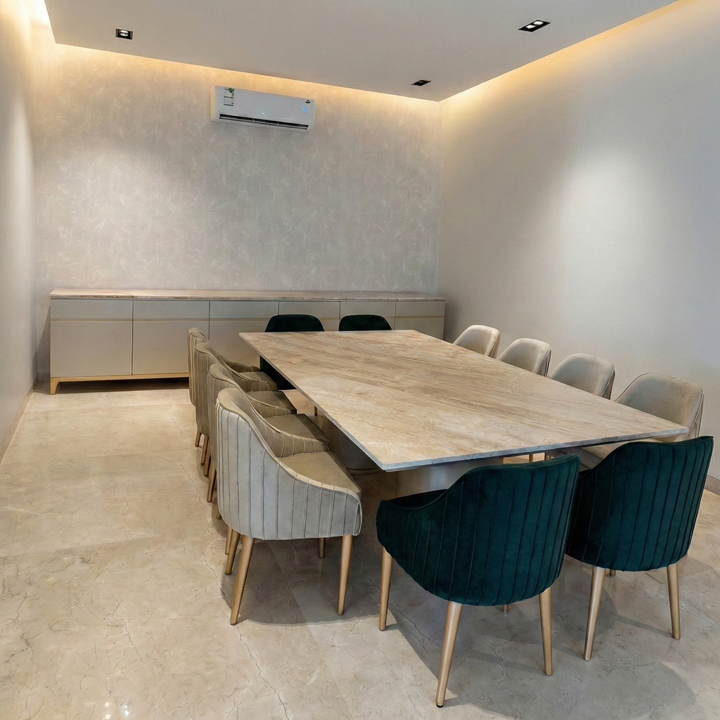 Elegant Granite Dining Table 8 Seater