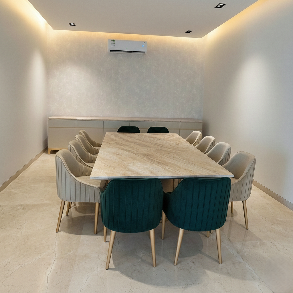 Elegant Granite Dining Table 8 Seater