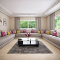 Heritage Beige U-Shaped Sofa