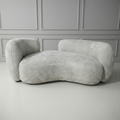 Ivory Pebble Loveseat