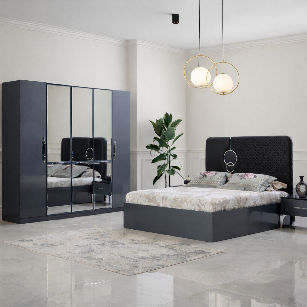 Modern Grey Bedroom Set
