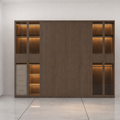 Modern Walnut Wardrobe