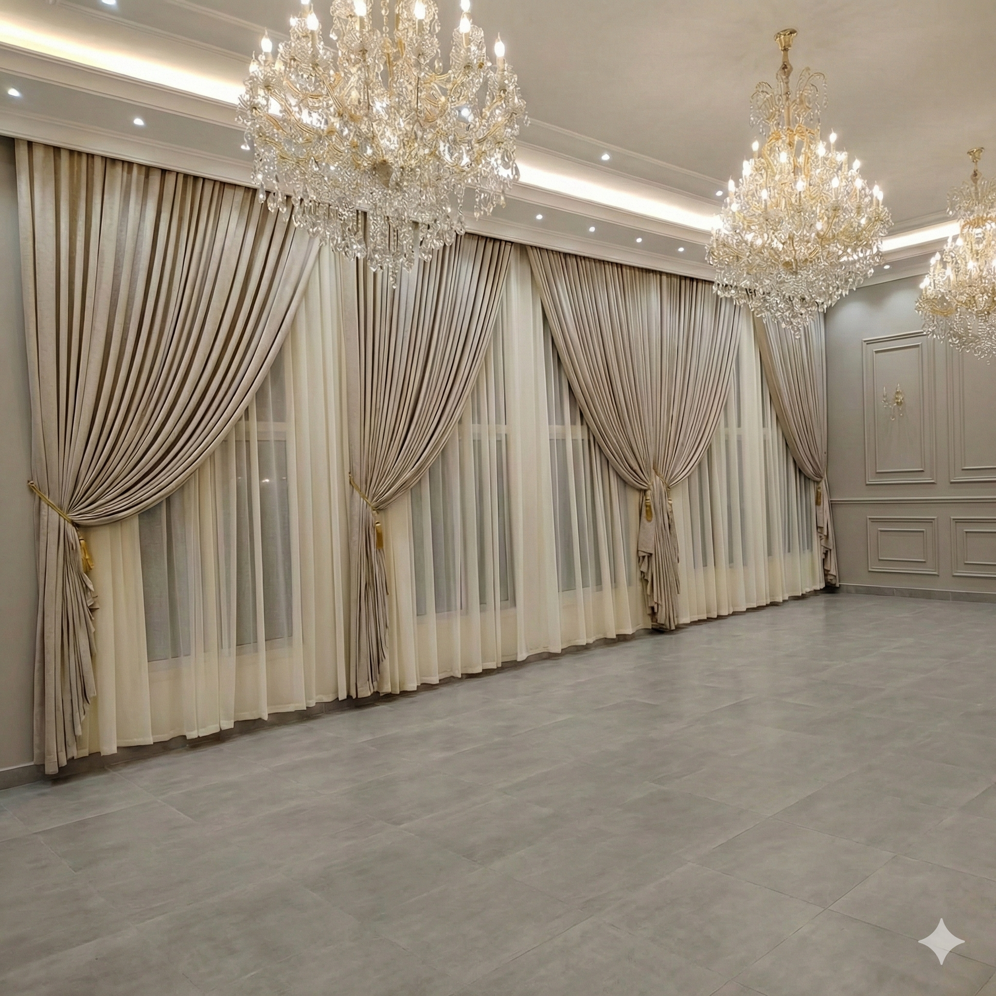 Signature Ivory Wave Curtains