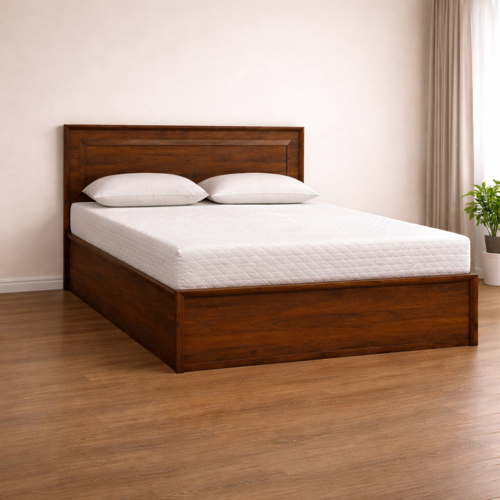 Walnut Queen Bed